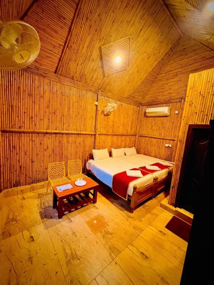 Bamboo cottage room
